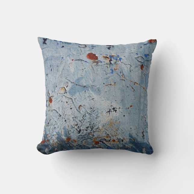 Old Iron Blue Stain Corrode Cushion (Front)