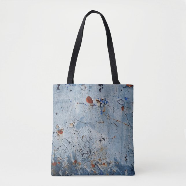 Old Iron Blue Stain Corrode Tote Bag (Front)
