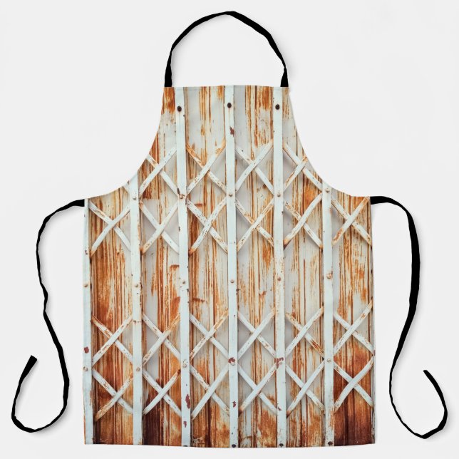 Old iron door panels are rusted. abstract,antique, apron (Front)