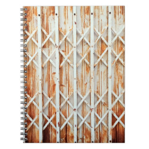 Old iron door panels are rusted. abstract,antique, notebook