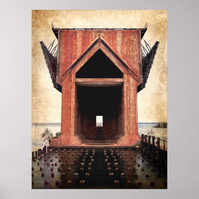 Old Iron Ore Dock Poster (Front)