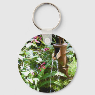 Old Iron Pump Fountain Key Ring