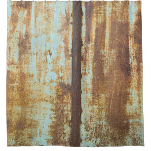 Old Iron Rust: Metal Background Shower Curtain