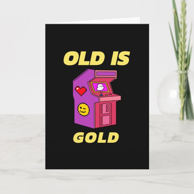 Old is Gold Gamer Card (Front)