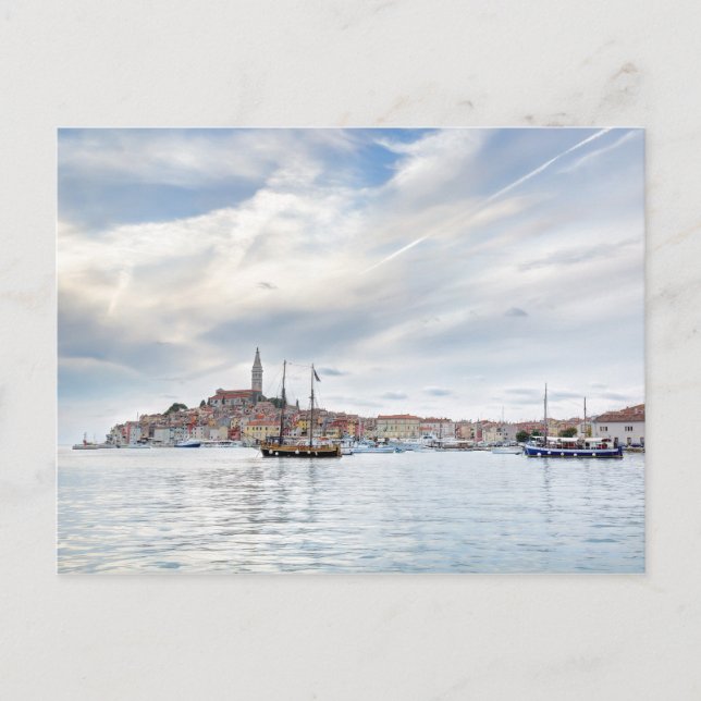 Old Istrian town of Rovinj or Rovigno in Croatia Postcard (Front)