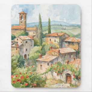 Old Italian Village  Mouse Mat