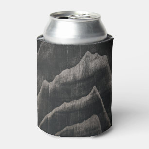 Old Japanese Wood Grain Pattern Can Cooler