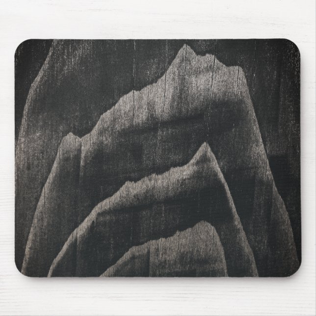 Old Japanese Wood Grain Pattern Mouse Mat (Front)