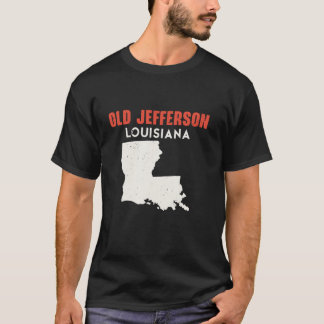 Old Jefferson Louisiana USA State America Travel L T-Shirt