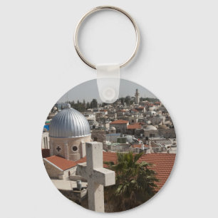 Old Jerusalem's Skyline Key Ring