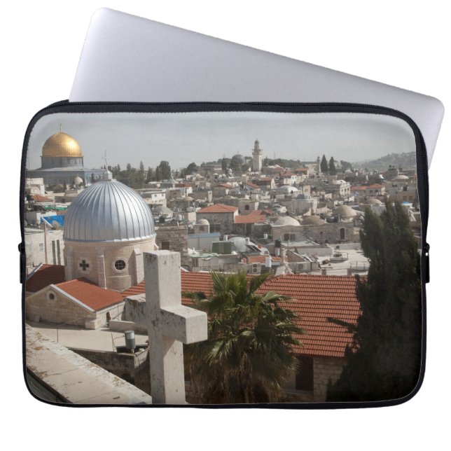Old Jerusalem's Skyline Laptop Sleeve (Front)
