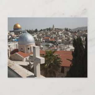 Old Jerusalem's Skyline Postcard