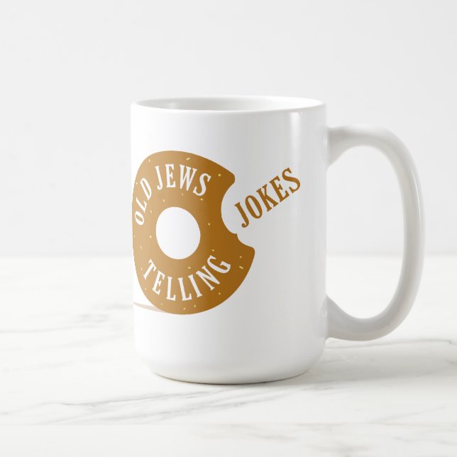 Old Jews Telling Jokes: The New Logo Mug! Coffee Mug (Right)