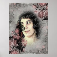 Old Key and Roses Custom Photo