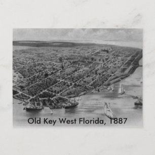Old Key West Florida Post Card, 1887 Postcard