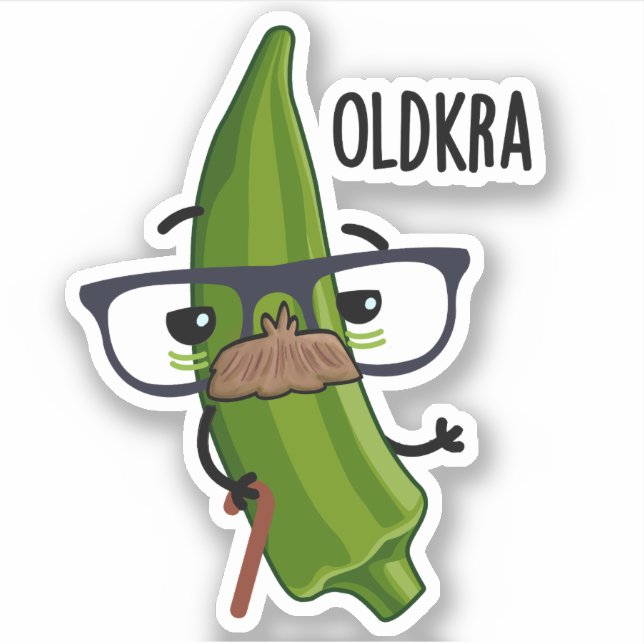 Old-kra Funny Okra Pun  (Front)