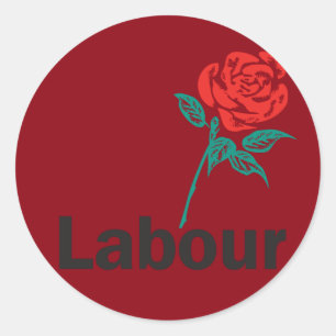 Old Labour Party Logo Classic Round Sticker