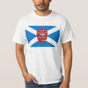Old Labour Scottish Independence Flag T-Shirt
