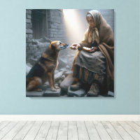 Old Lady and Dog War Survivors