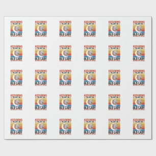 Old Lady Wildcat Vintage Funny Shirt Design_1 Wrapping Paper