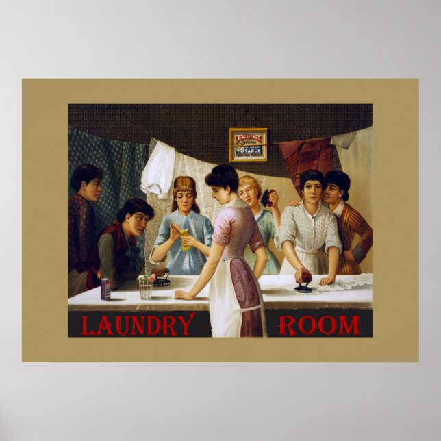 Old Laundry Room Sign (Front)