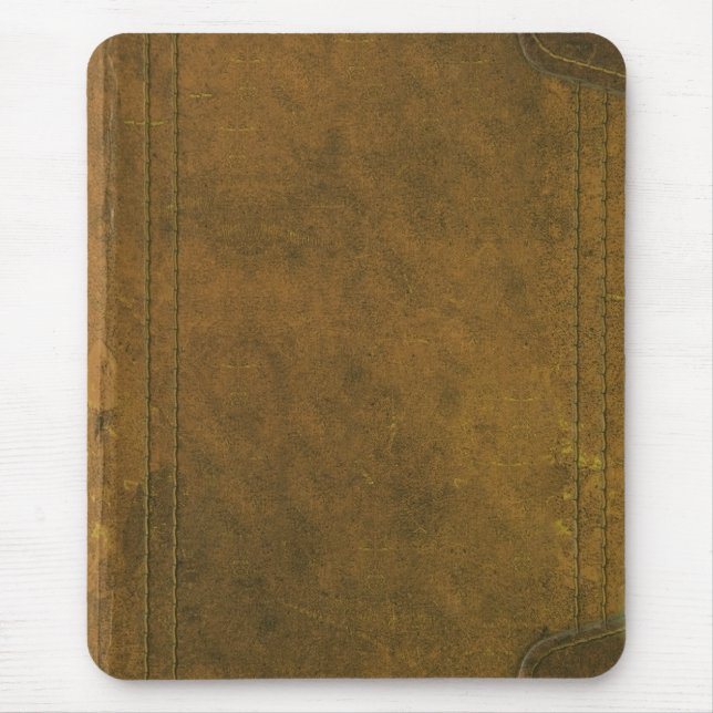 old leather book cover mouse mat (Front)