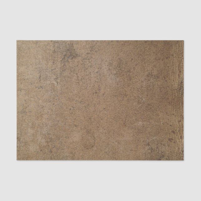 Old leather book cover tobacco brown  tissue paper (Front)