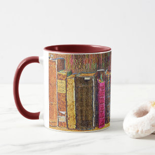 Old Leather-Bound Books Mug