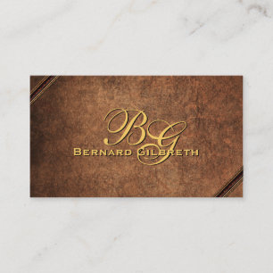 Old Leather Look with Artistic Touch Business Card