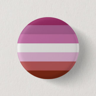 Old Lesbian Pride Flag Pin/Button 3 Cm Round Badge