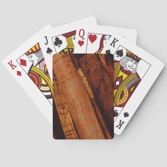Old Library and Books of Antiquity Playing Cards (Back)