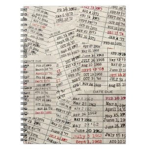 Old Library Card Collection    Notebook