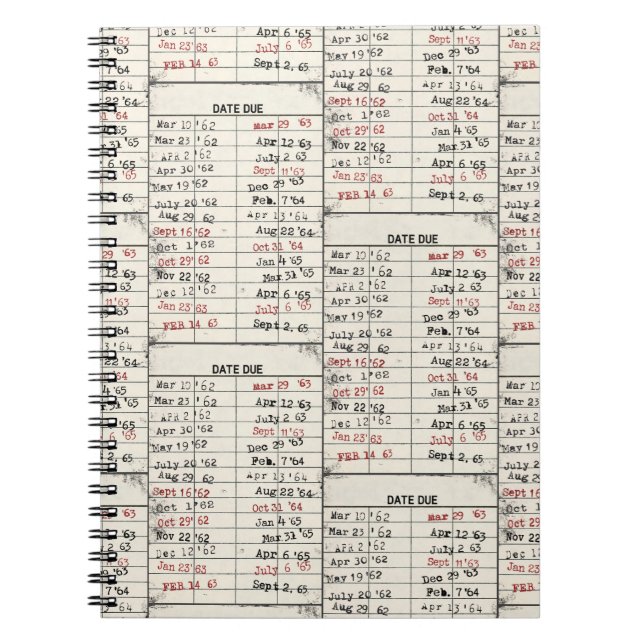 Old Library Card Collection Notebook (Front)