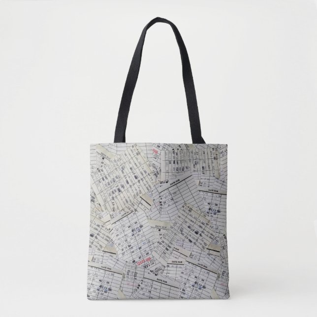 Old Library Card Collection   Tote Bag (Front)