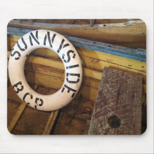 Old Life Preserver In An Abandoned Cannery Mouse Mat