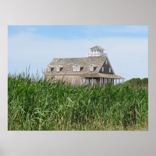 Old Lifesaving Station Outer Banks NC Poster (Front)