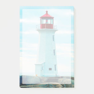 Old Lighthouse, Blue Ocean, Maritime, Nautical Post-it Notes