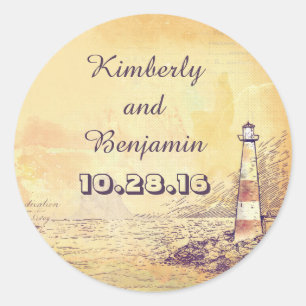 Old Lighthouse Nautical Seal