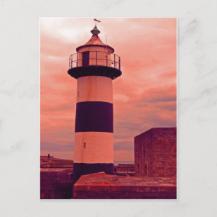 old lighthouse postcard