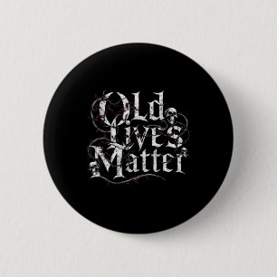 Old Lives Funny Retro Clic Rocker Design Sticker 6 Cm Round Badge