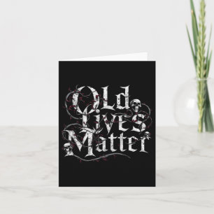 Old Lives Funny Retro Clic Rocker Design Sticker  Card