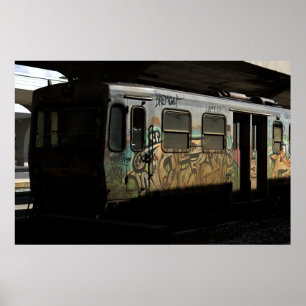 Old Local Train Poster