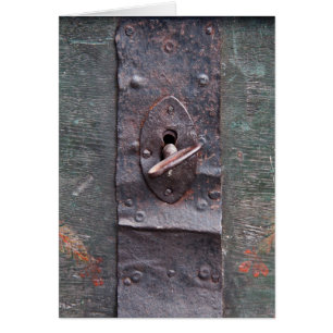 Old lock with key