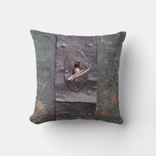 Old lock with key cushion