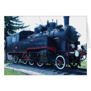 Old locomotive card