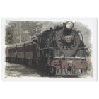 Old Locomotive Steam Engine 20x30 Decoupage