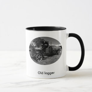 Old logger mug