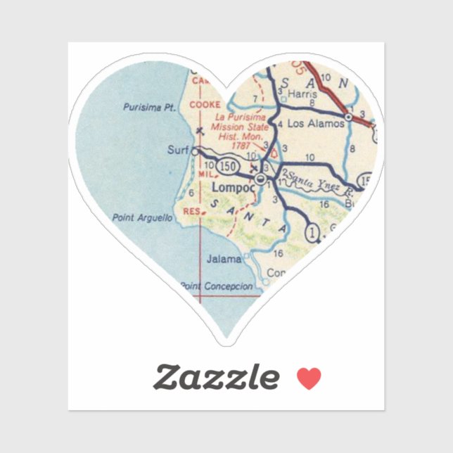 Old Lompoc California Map (Sheet)