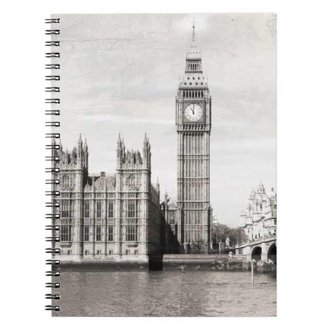 Old London, black and white. Notebook (Front)