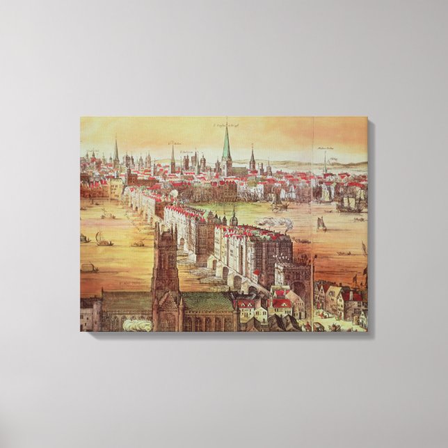 Old London Bridge Canvas Print (Front)